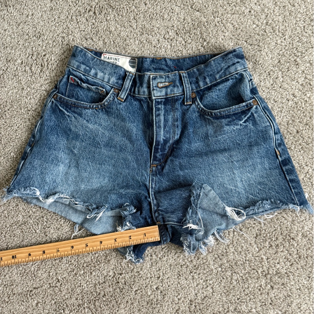 Women’s Marine Layer Denim Blue Shorts - Picture 5 of 8